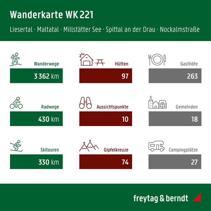 Produktbild Freytag Berndt Wanderkt.WK221 Liesertal