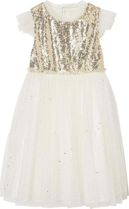 Immagine prodotto Vertbaudet Mädchen Festkleid mit Pailletten und Glitzertüll (92)