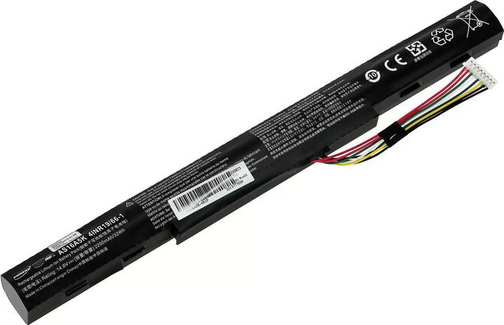 Produktbild AccuCell Akku für Laptop Acer Aspire E5-575G / E5-523G / Typ AS16A5K - 14,6V - 2200 mAh (2200 mAh)