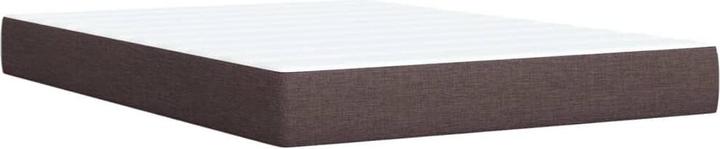 Produktbild VidaXL Boxspringbett Polsterbett Bett mit Matratze Dunkelbraun 140x200cm Stoff (140 x 200 cm, 140 x 200 cm)