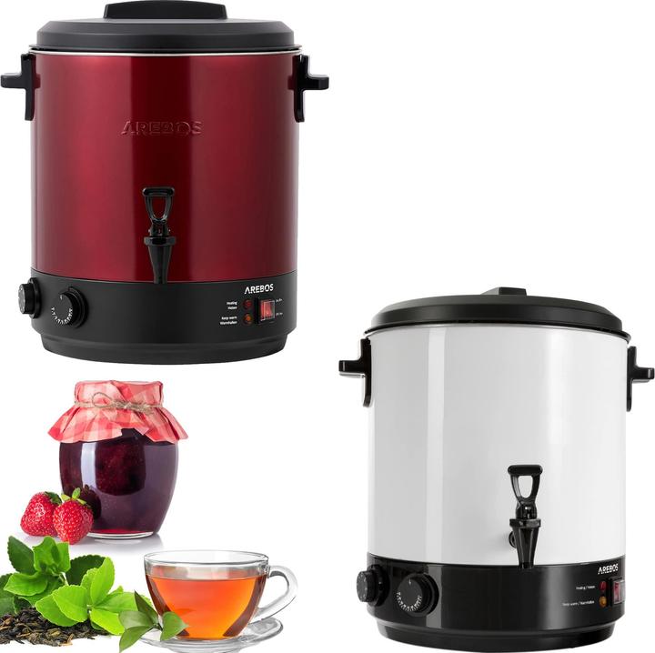 Image du produit Arebos Cuiseur automatique 1800 W 28L en rouge (28 l)