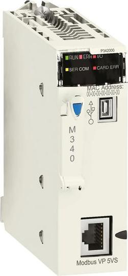 Actual product image Schneider Electric PLC CPU with Modbus M340 series