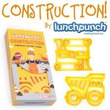 Image du produit Lunch Punch Emporte-pièces Sandwich Véhicules de chantier (lot de 2)