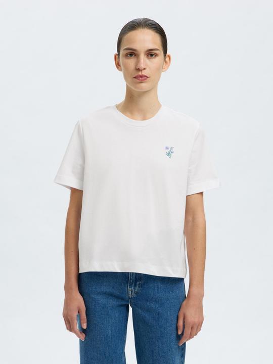 Produktbild Selected Femme Besticktes T-Shirt mit Rundhalsausschnitt (S)