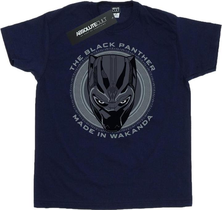 Actual product image Black Mens Made in Wakanda Cotton T-Shirt (3XL)