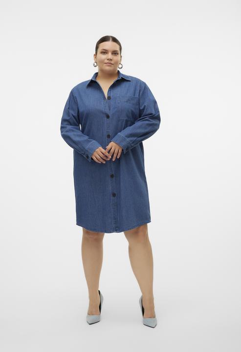 Produktbild Vero Moda VMCELOISE Kurzes Kleid Jeanskleid (46)