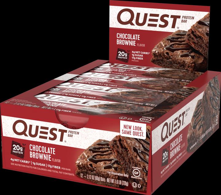 Actual product image Quest Nutrition Quest Bar (Chocolate brownie, 12 pcs., 720 g)