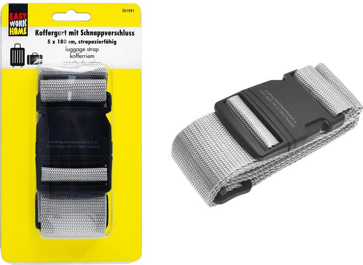 Produktbild Easy Work Koffergurt, silber (Kofferriemen)