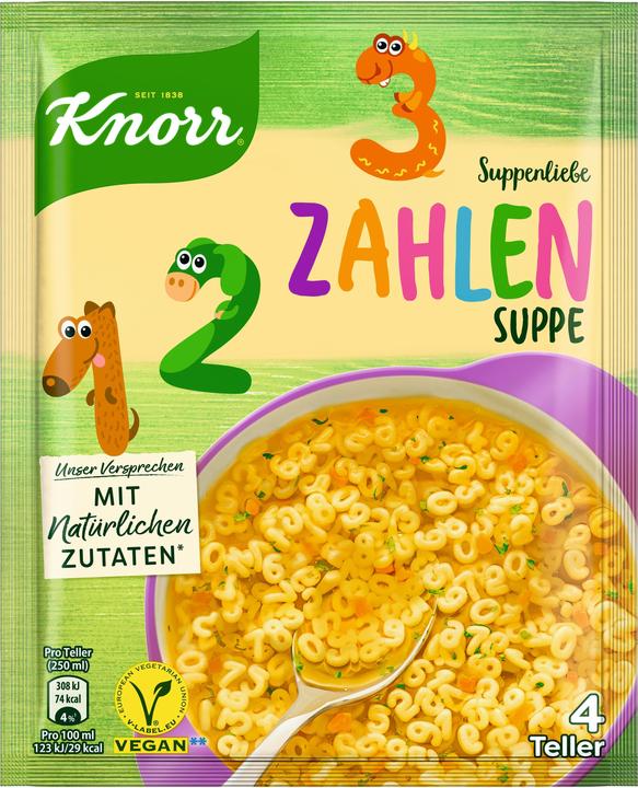 Image du produit Knorr Soupe Amour chiffres La soupe donne 1 l (1000 ml)