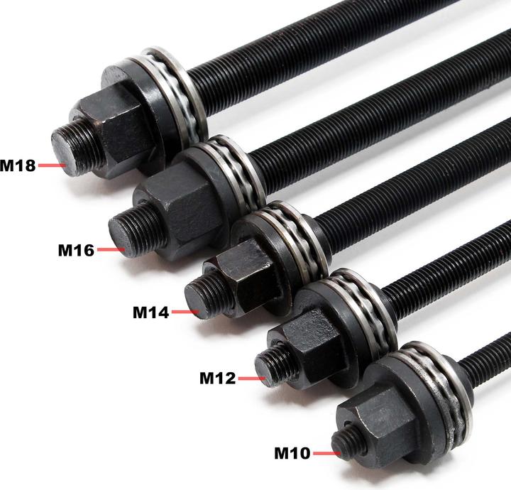Actual product image Wiltec Silent bearing puller set 27 pcs Ejector axle tool assortment box