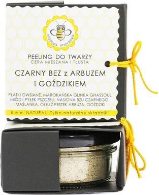 Miodowa Mydlarnia Peelenig do twarzy Czarny Bez z Arbuzem 25g (Reinigungstücher)
