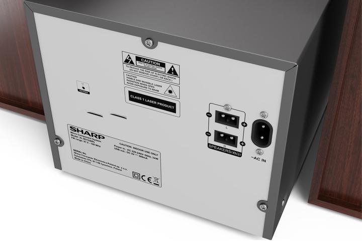 Image du produit Sharp XL-B512(BR) Système stéréo domestique Microsystème audio domestique (Bluetooth, Lecteur de CD, 2x 22 W)