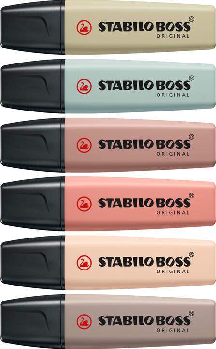 Immagine prodotto STABILO BOSS NATURE COLORS - evidenziatore (colore assortito, 5 mm, 6 x)