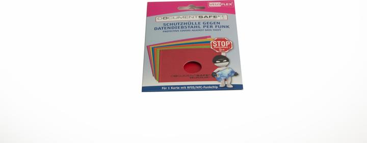 Produktbild Veloflex Kreditkartenhülle Document Safe® VELOCOLOR® rot 9,0 x 6,3 cm (1 x)