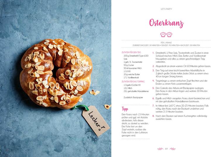 Produktbild Das Airfryer-Backbuch (Deutsch, Sabrina Sue Daniels, 2025)
