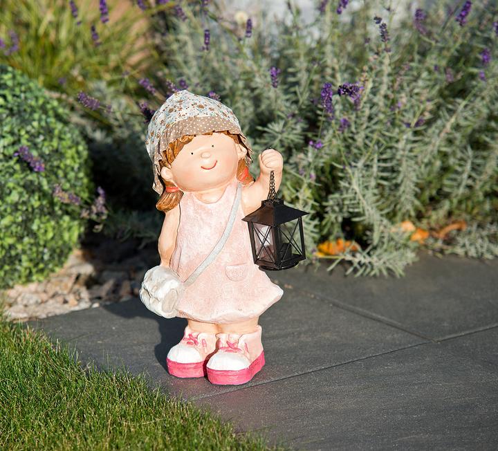 Produktbild Royal Gardineer Handbemalte Deko-Figur "Klein-Anne" mit Laterne