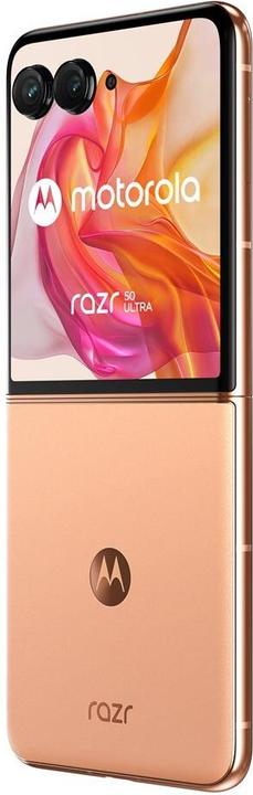 Actual product image Motorola Razr 50 Ultra (512 GB, Peach Fuzz, 6.90", SIM + eSIM, 50 Mpx, 5G)