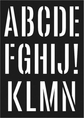 Actual product image Artemio Writing Stencil Alphabet