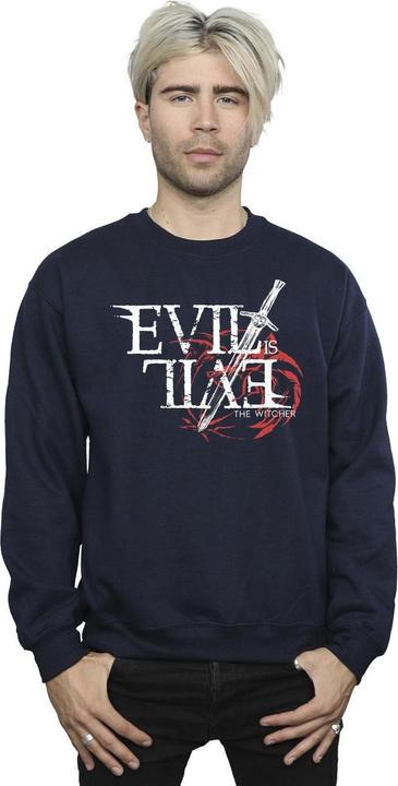 Produktbild Netflix The Witcher Evil Is Evil Sweatshirt (S)