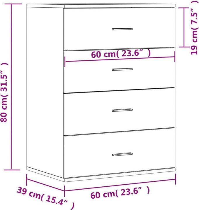 Image du produit VidaXL Buffet (60 x 39 x 80 cm)