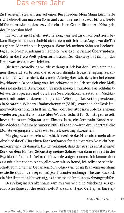 Produktbild Michels:Glücklich trotz Depression (Deutsch, Ulrike Michels, 2025)