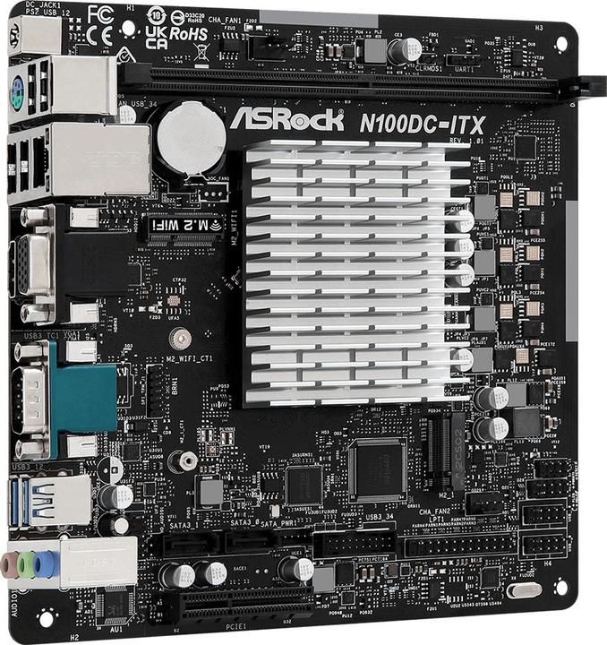 Immagine prodotto AsRock N100DC-ITX (NA (CPU integrata), SoC Intel, Mini-ITX)