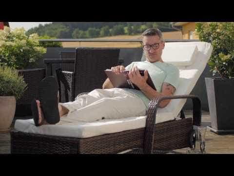 Produktbild tectake Sonnenliege (200 cm)