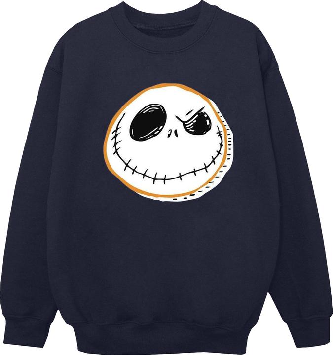 Actual product image Disney Mens The Nightmare Before Christmas Jack Face Sweatshirt (S)