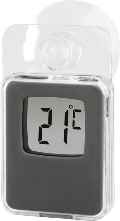 Produktbild Hama Fensterthermometer für innen und aussen, digital, 7,5 x 4,6 cm, Grau