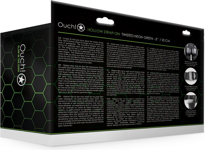 Productafbeelding Ouch! Gestructureerd gebogen holle band - 20 cm - Glow in the Dark
