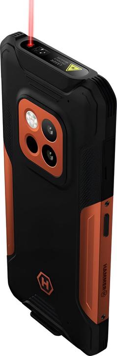 Actual product image Myphone Construction 2 Thermal 5G (256 GB, Black / Orange, 6.58", 108 Mpx, 5G)