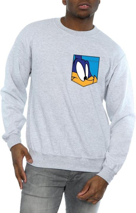 Image du produit Looney Tunes - Sweat ROAD RUNNER FACE FAUX POCKET - Homme (L)