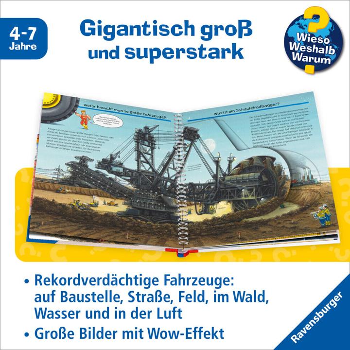 Produktbild Ravensburger Wir entdecken die Riesenfahrzeuge (Deutsch, Susanne Gernhäuser, Peter Nieländer, 2014)