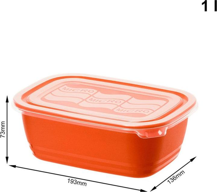 Actual product image Rotho Microwave can Eco Papaya (1 l)