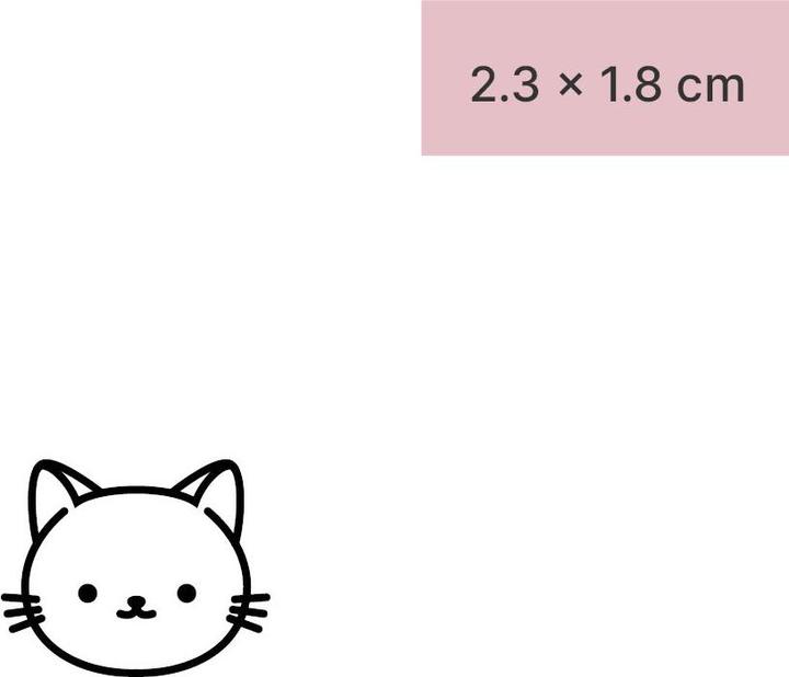 Immagine prodotto minink Tatuaggio temporaneo - Gatto carino