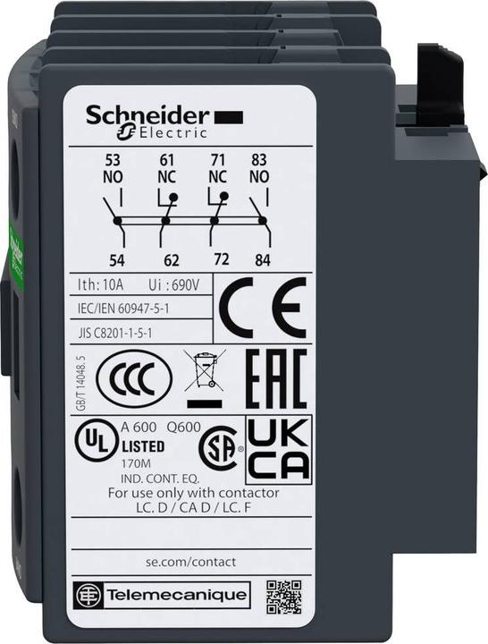 Produktbild Schneider Electric Hilfskontaktblock 2 Schließer 2 Öffner