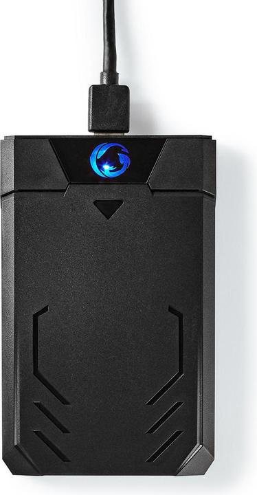 Actual product image Nedis Hard drive enclosure 2.5 inch SATA II connection USB 3.1 USB Type-A Aluminium / Plastic (2.5")
