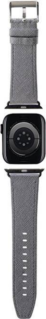 Actual product image Karl Lagerfeld Pasek KLAWLSAKLHPG Apple Watch 42/44/45/49mm srebrny/silver strap Saffiano Monogram (42 mm, 44 mm, 45 mm, 49 mm, Saffiano leather, Apple Watch Series 1, Apple Watch Series 2, Apple Watch Series 3, Apple Watch Series 4, Apple Watch Series 5, Apple Watch Series 6, Apple Watch Series 7, Apple Watch Series 8, Apple Watch Series 9, Apple Watch SE, Apple Watch Ultra, Apple Watch Ultra 2)