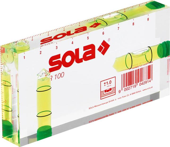 Actual product image Sola Plexiglass spirit level (10 cm)
