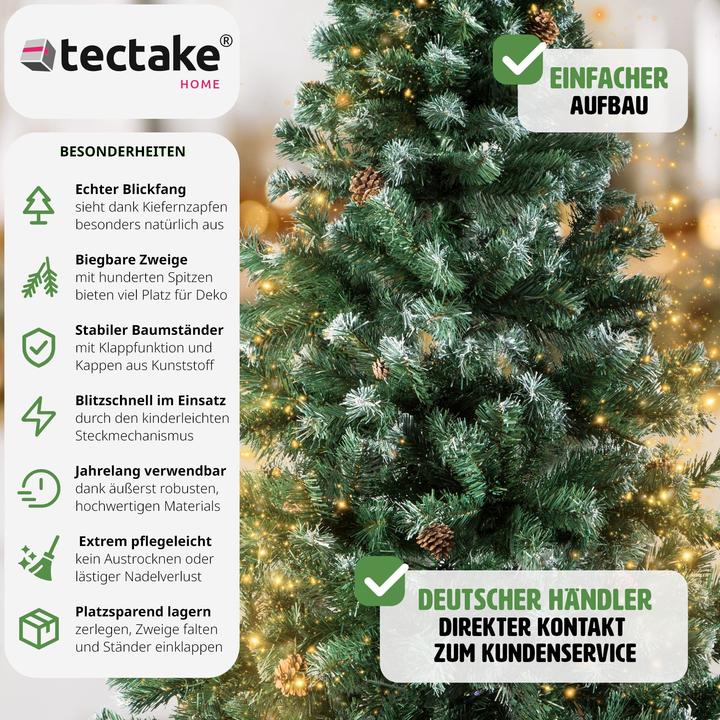 Image du produit tectake Sapin de Noël artificiel (180 cm)