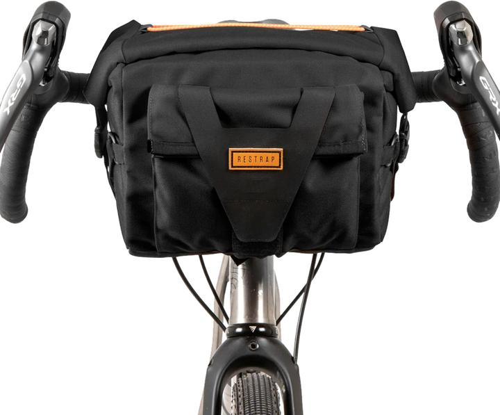 Restrap Pacchetto bar (nero) (10 l, Borsa manubrio)