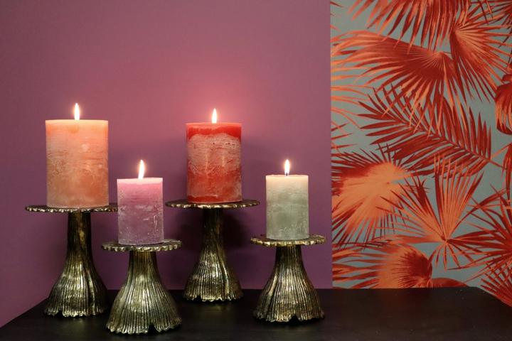 Actual product image Dekocandle Cylinder candle crimson Ø 7 x 25 cm (1 piece) (1 pcs.)