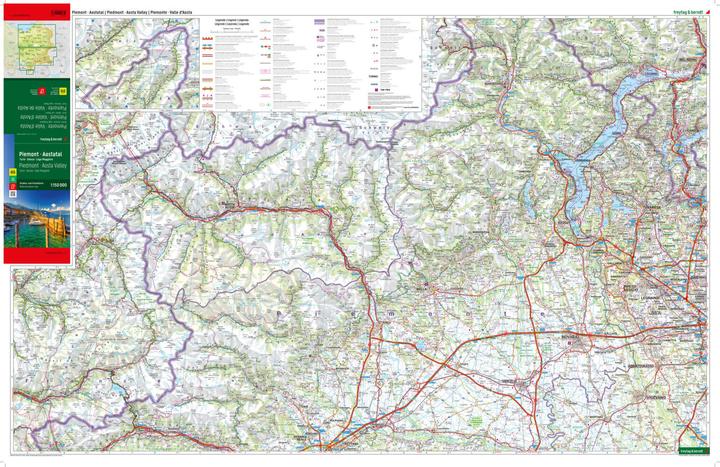 Image du produit Piémont - Vallée d'Aoste, Carte routière et de loisirs 1:150.000, freytag & berndt