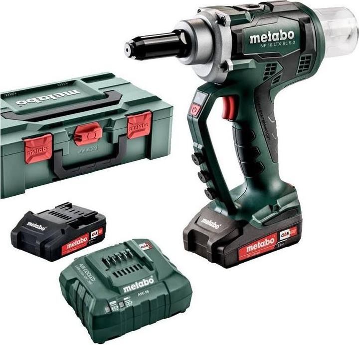 Actual product image Metabo NP 18 LTX cordless blind rivet gun