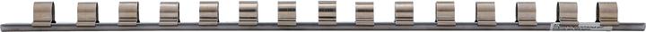 Produktbild BGS Aufsteckschiene mit 15 Clips 12,5 mm (1/2") (12.5 mm)