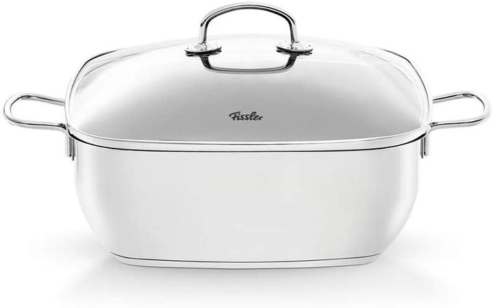 Actual product image Fissler Secural® Roaster 28cm square with glass (21.50 cm, Casserole + Stewpot, Stainless steel)
