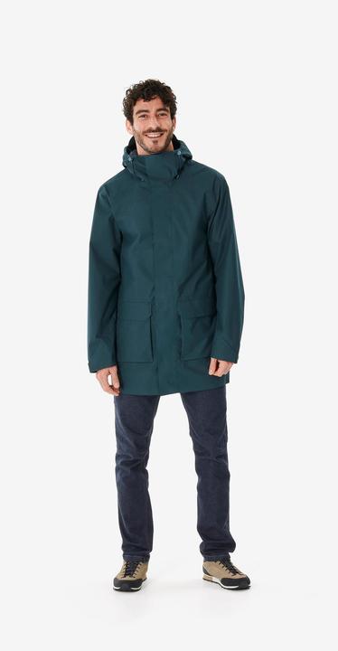 Actual product image Quechua Men's long hiking jacket - NH500 green (S)