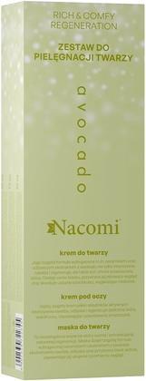 Nacomi Nacomiset Gesichtspflege Avocadocreme 40ml, Gesichtsmaske 40ml, Augencreme 15ml (40 ml)