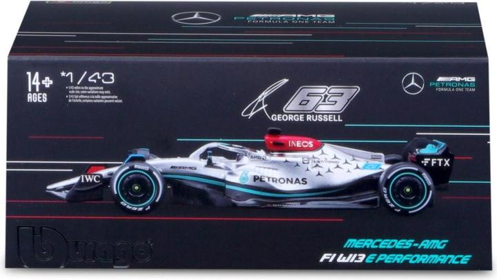 Actual product image Bburago Mercedes-AMG F1 W13 E