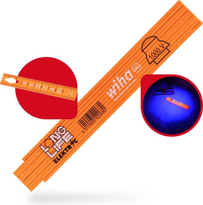 Actual product image Wiha Longlife (cm, mm)